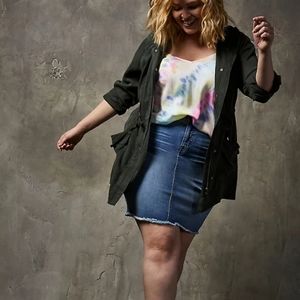 LAST CHANCE Torrid Black Twill Utilty Jacket